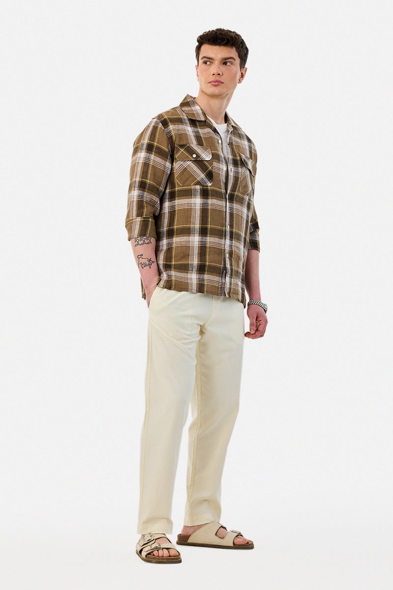 SNITCH Linen Blend Baggy Trousers - Image 2